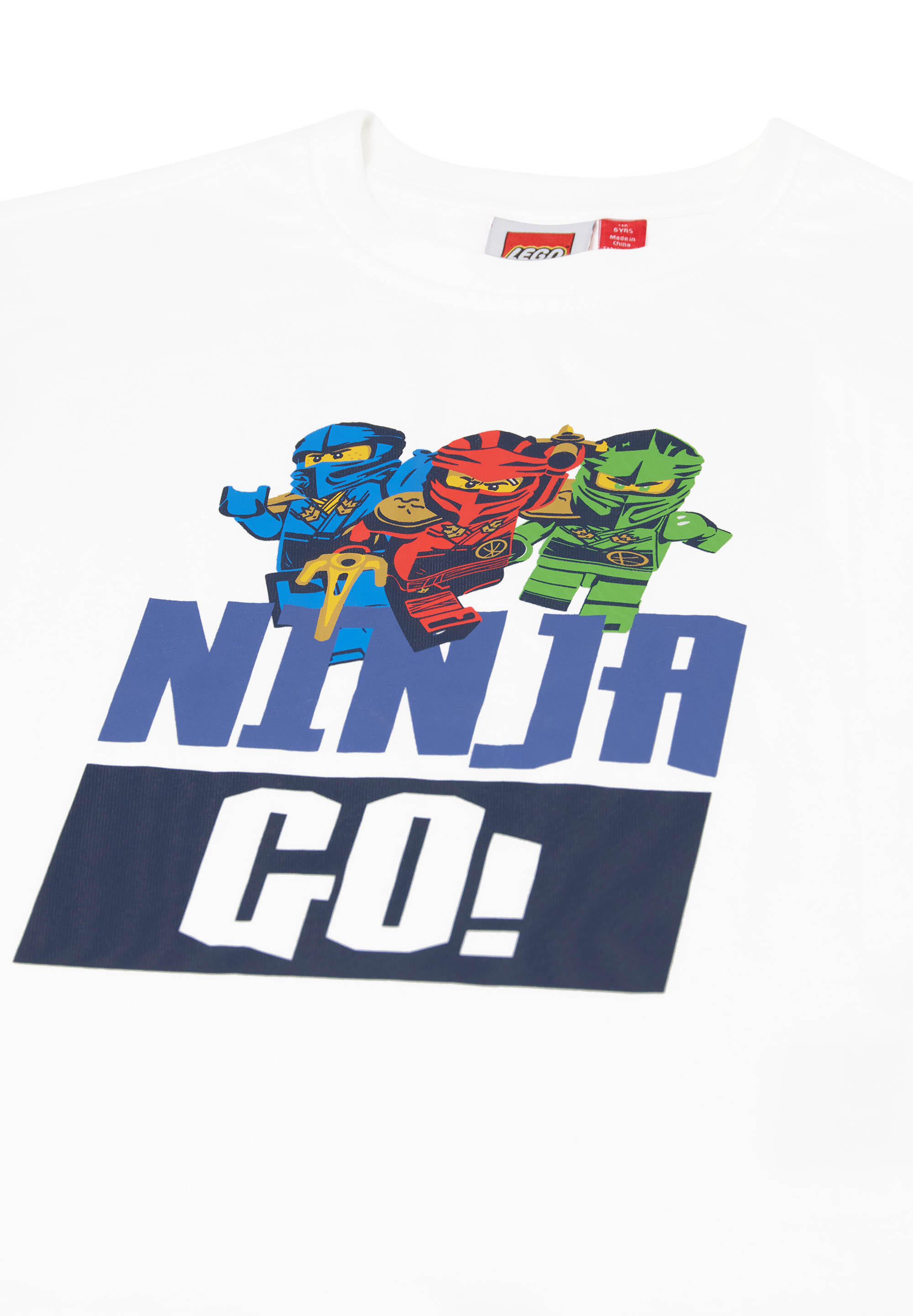 Koszulka Chłopięca LEGO Ninjago Taj302 Biała 3/4