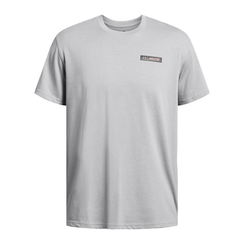 Tricou bărbați Under Armour HW Armour Label mod gray medium heather/black