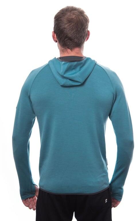 SENSOR Bluza męska Merino Upper Outdoors Men Hoodie mint blue-XL 3/5