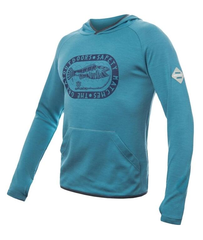 SENSOR Bluza męska Merino Upper Outdoors Men Hoodie mint blue-XL 5/5