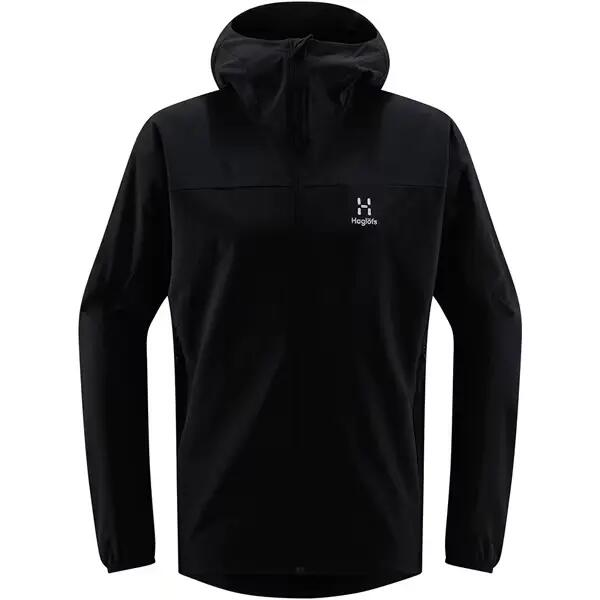 HAGLOFS Kurtka softshell męska MORAN SOFTSHELL HOOD MEN true black-XL 3/4