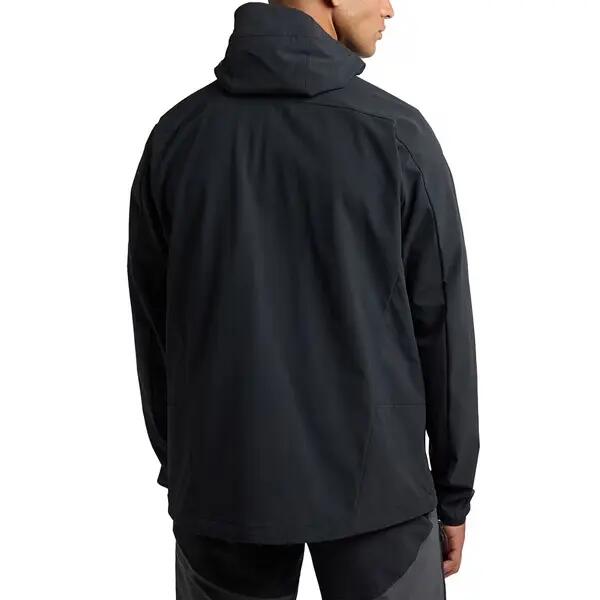 HAGLOFS Kurtka softshell męska MORAN SOFTSHELL HOOD MEN true black-XL 2/4