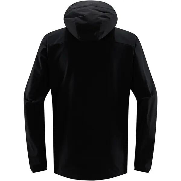HAGLOFS Kurtka softshell męska MORAN SOFTSHELL HOOD MEN true black-XL 4/4
