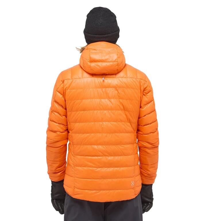 HAGLOFS Kurtka puchowa męska L.I.M Down Hood Men blaze orange-L 3/7