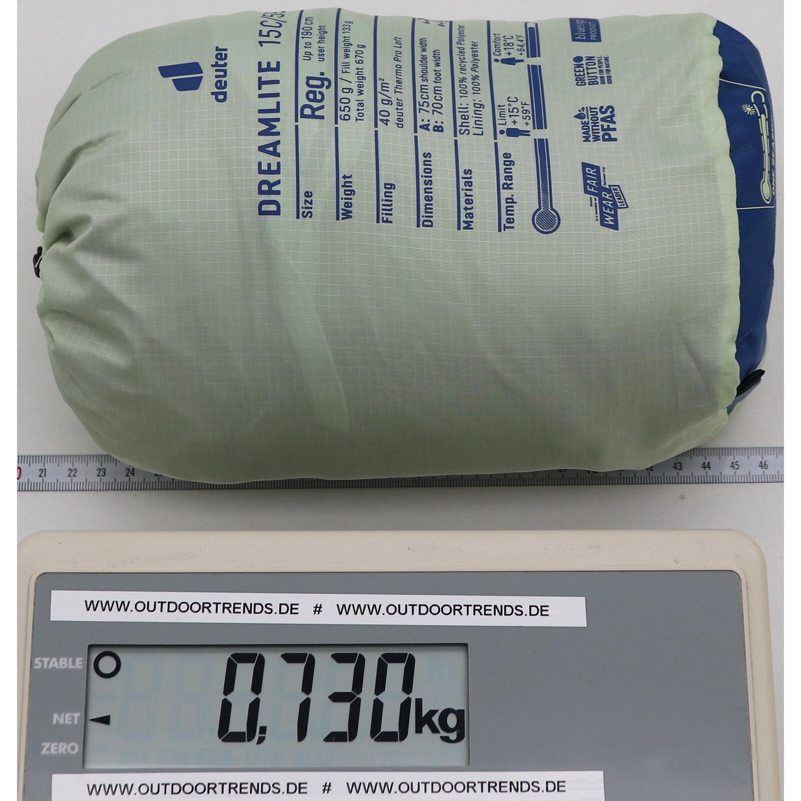Kunstfaserschlafsack Dreamlite 15C/59F terra-canyon 5/5