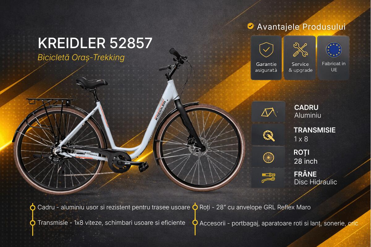 Second life, Kreidler 52857 trekkingfiets - 28 inch, M, grijs 3/7