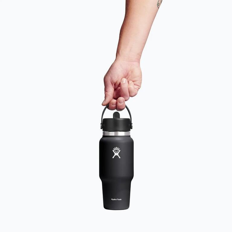 HYDRO FLASK Butelka 24 Oz Wide Flex Straw Travel Bottle 710 ml Black 3/3
