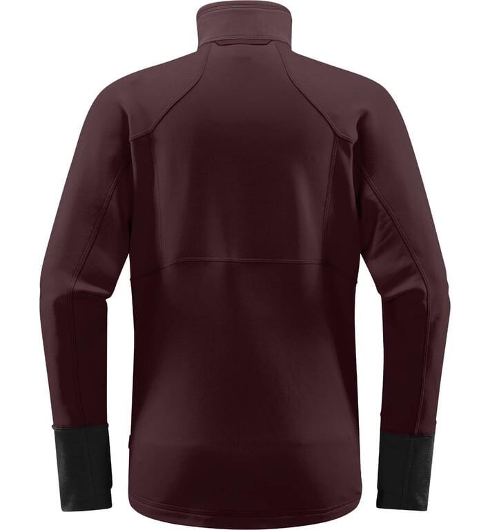 HAGLOFS Bluza damska BETULA JACKET WOMEN Burgundy Brown/True Black-L 2/5