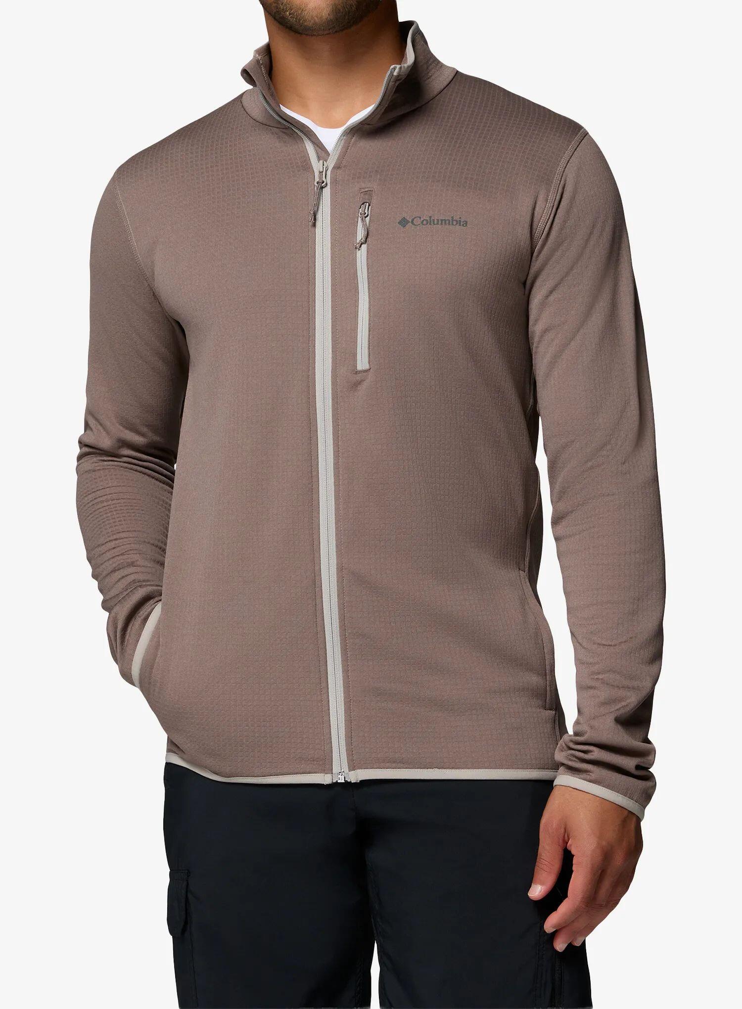 Bluza polarowa męska Columbia Essential Hike Grid Fleece Full Zip