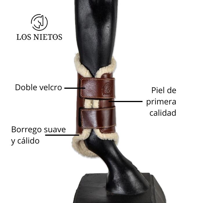 Protectores borreguito  Los Nietos  | Grande | Coñac 2/5