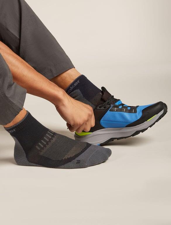 ICEBREAKER Skarpety męskie M Merino Hike+ Light Mini black/obsidian-L 2/3
