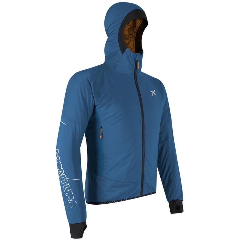 MONTURA Kurtka męska Alp Race Jacket deep blue/mandarino-S 3/4