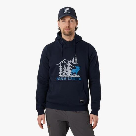 Sweat à capuche randonnée homme Forest Hood
