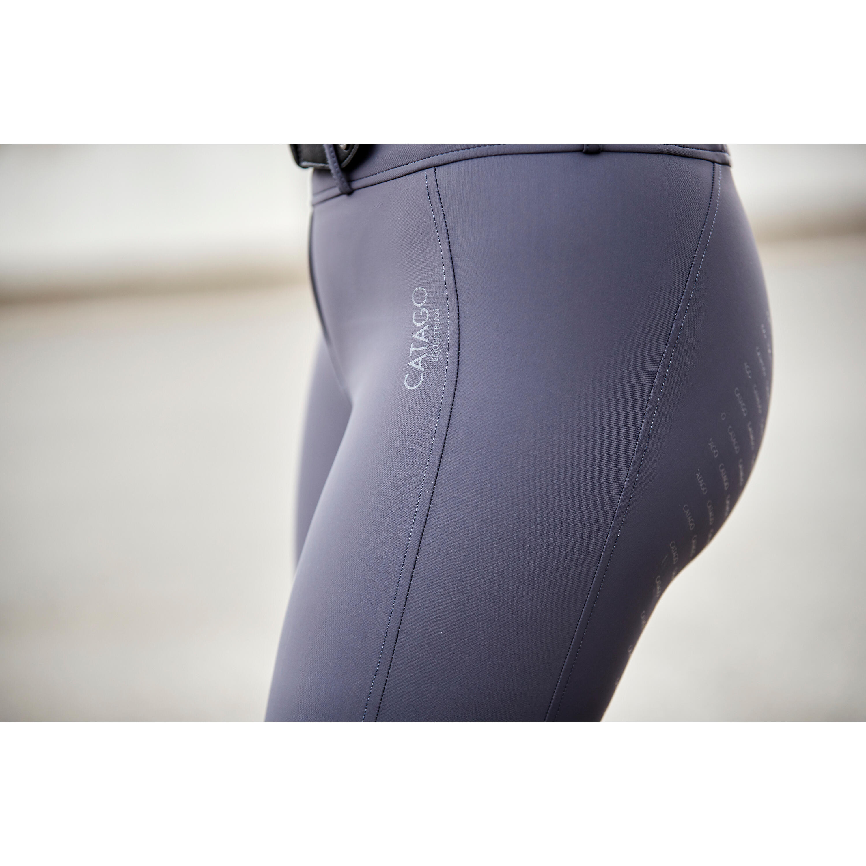Full Grip Reitleggings mit Gürtelschlaufen Frau Catago River 5/5