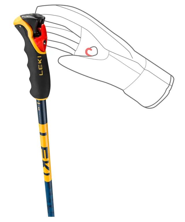 LEKI Kije narciarskie Spitfire Vario 3D denimblue-aegeanblue-mustardyellow 6/6
