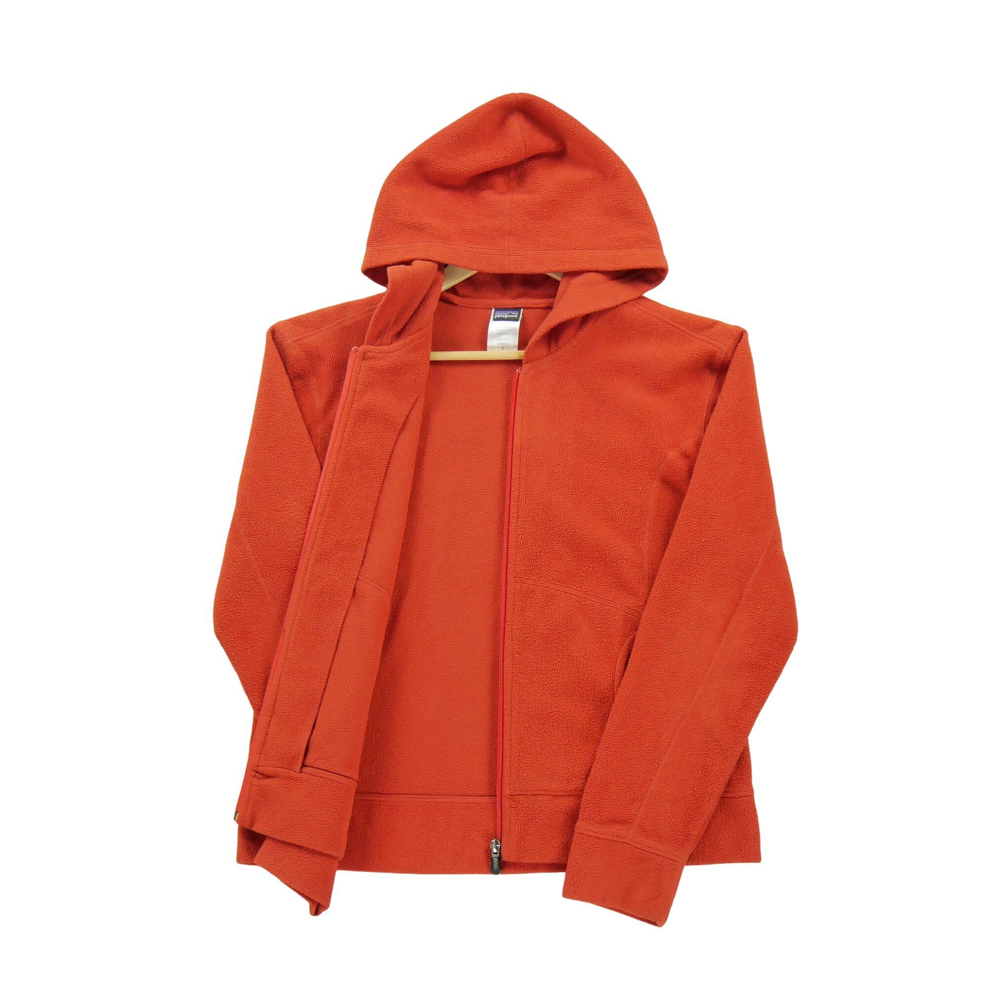 Damen Orangefleecejacke 3/7