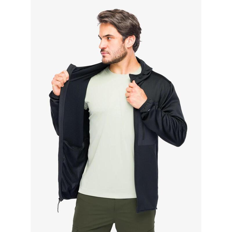 Bluza polarowa męska Columbia Tall Heights Hooded Grid Fleece Full Zip