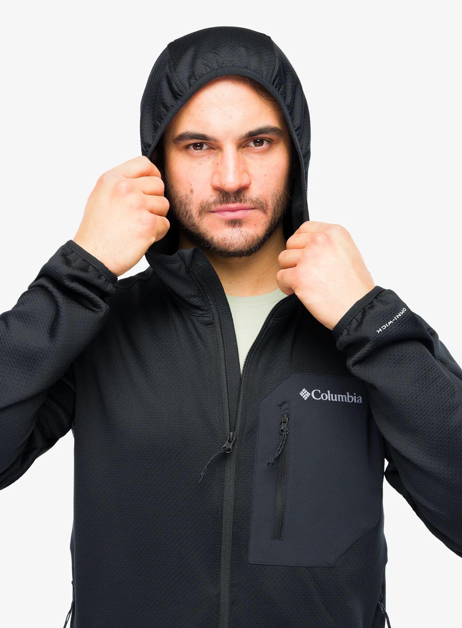 Bluza polarowa męska Columbia Tall Heights Hooded Grid Fleece Full Zip 7/7