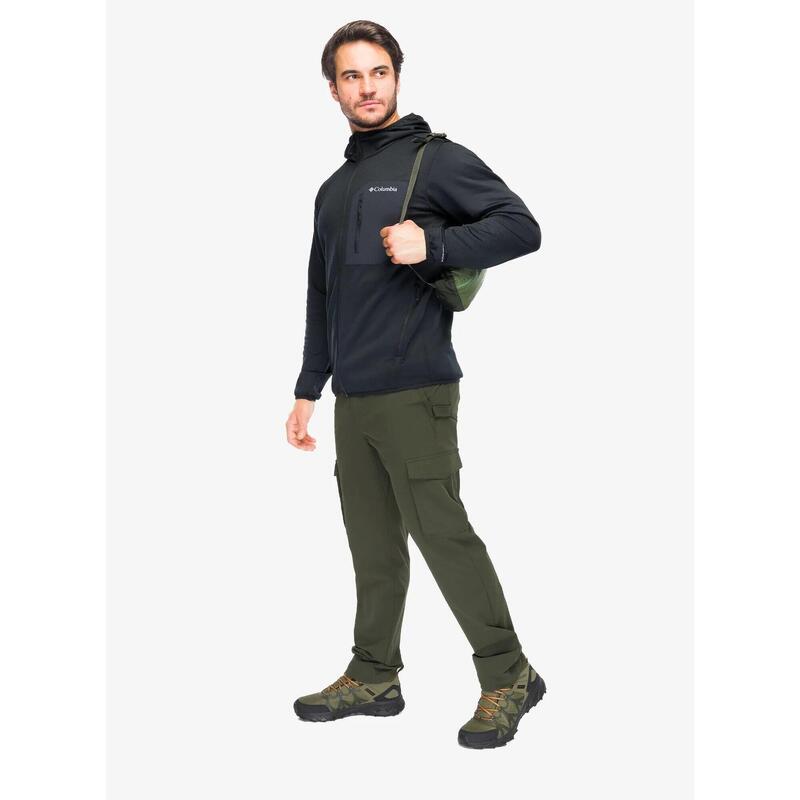 Bluza polarowa męska Columbia Tall Heights Hooded Grid Fleece Full Zip