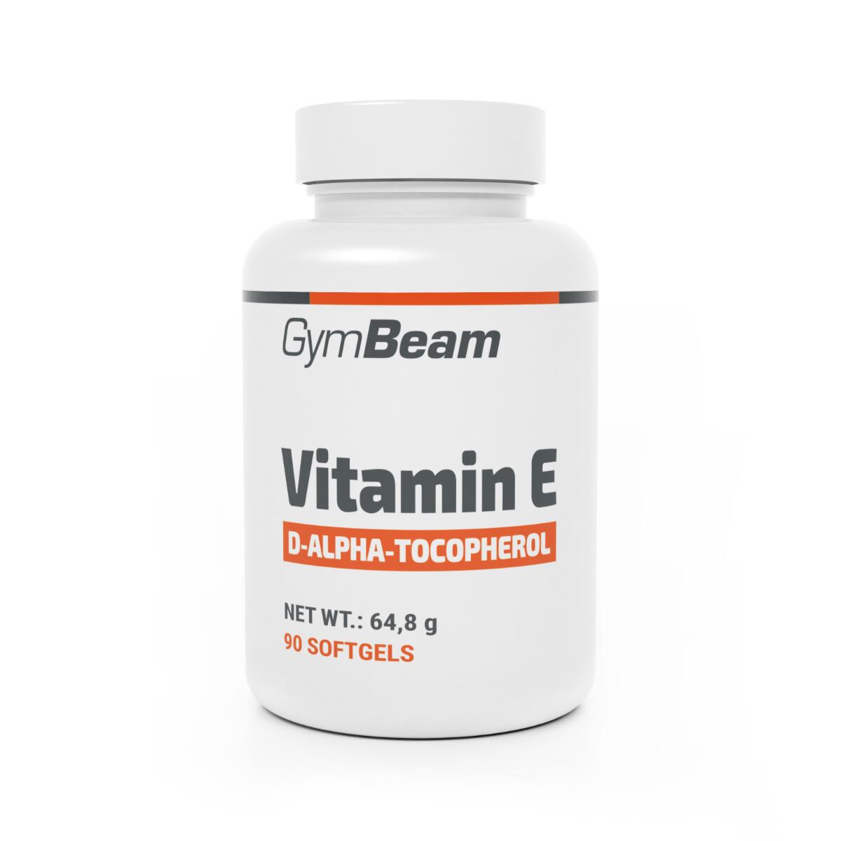 GYMBEAM Vitamín E kapsle D-alfa-tokoferol 90 kapslí