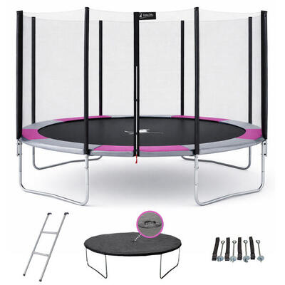 Trampolino Ø360cm scaletta telo di copertura e kit ancoraggio - RALLI 360