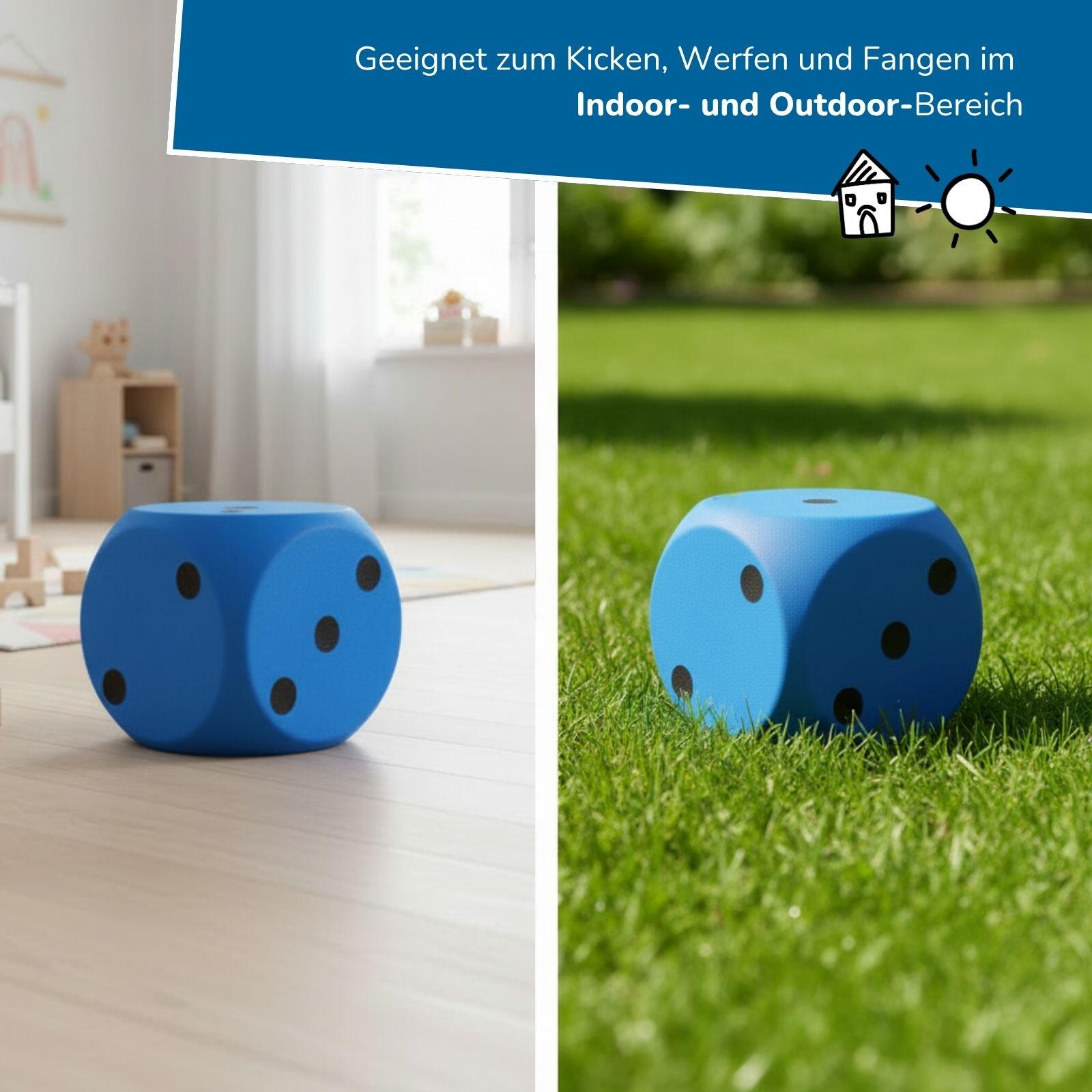 12 Schaumstoffwürfel für Kinder im bunten Set Ø 20 cm, indoor & outdoor 4/7