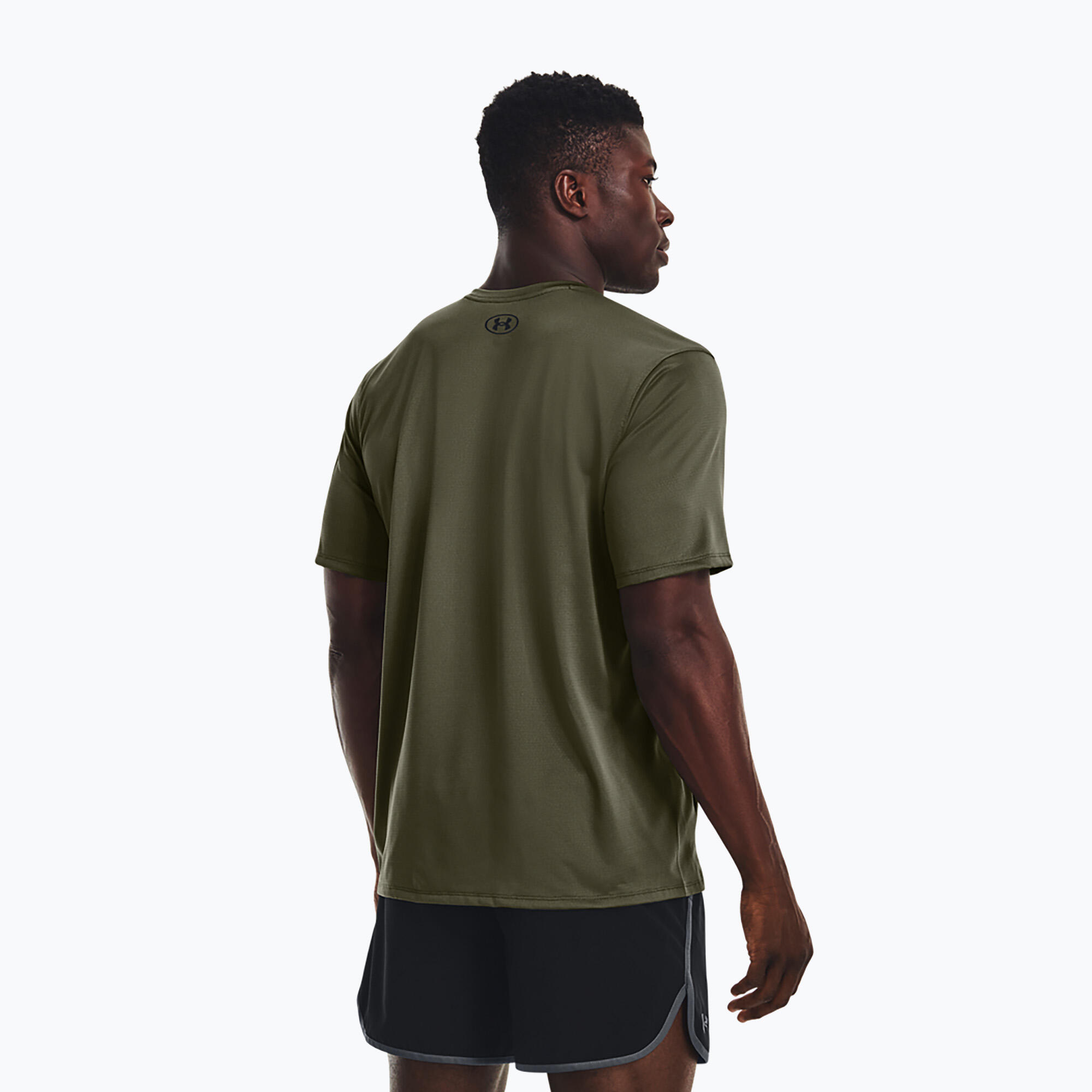 Heren trainingsshirt Under Armour Tech Vent marine van green/ultimate black 3/5