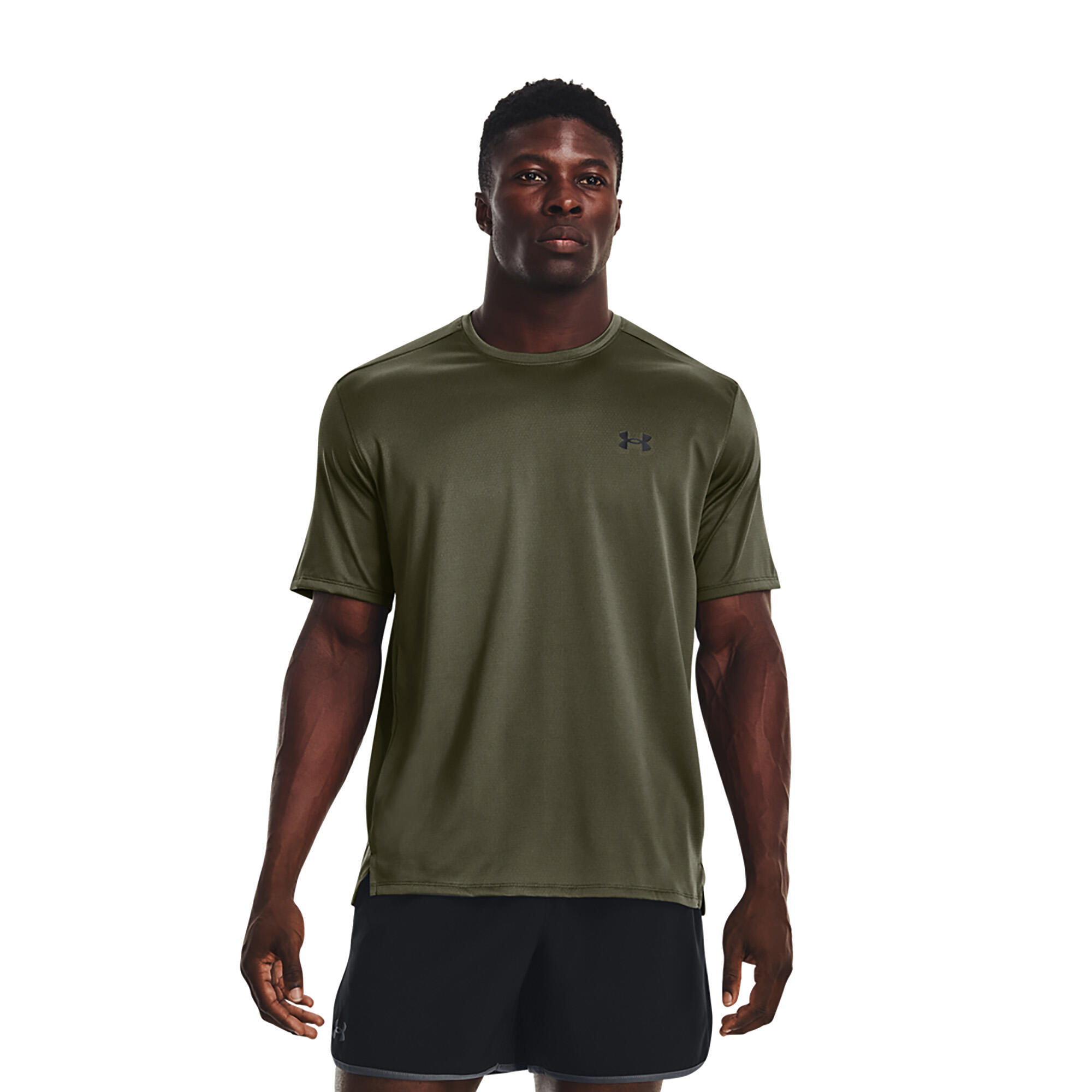 Heren trainingsshirt Under Armour Tech Vent marine van green/ultimate black 5/5