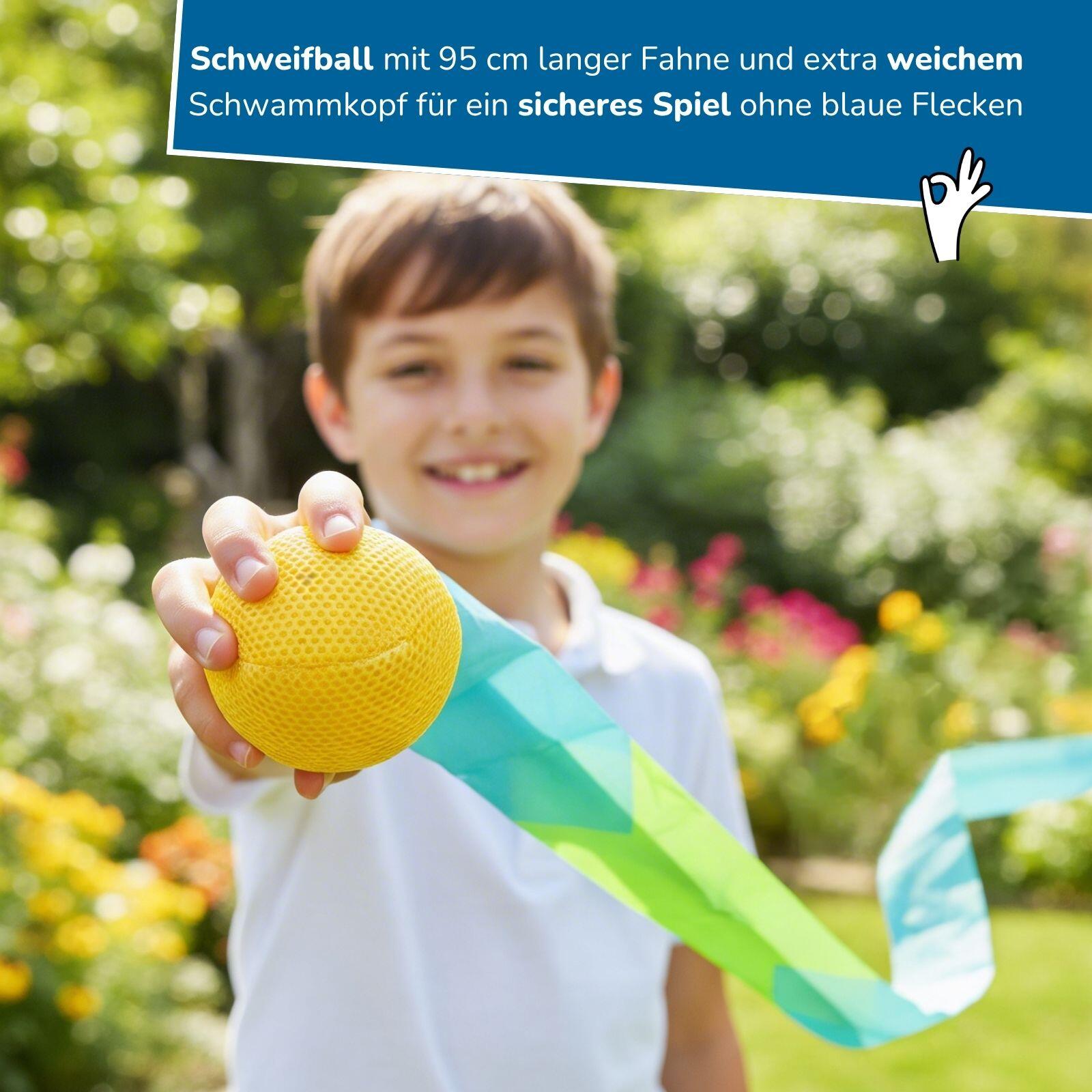 2 in 1 Set: Federball & Soft-Tennis Set mit Schweifball, Wurfspiele für draußen 6/7