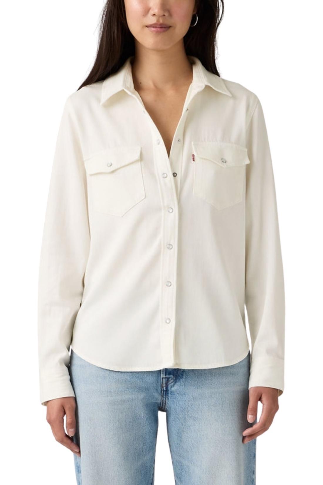 Chemise femme Iconic Western - blanche 3/4