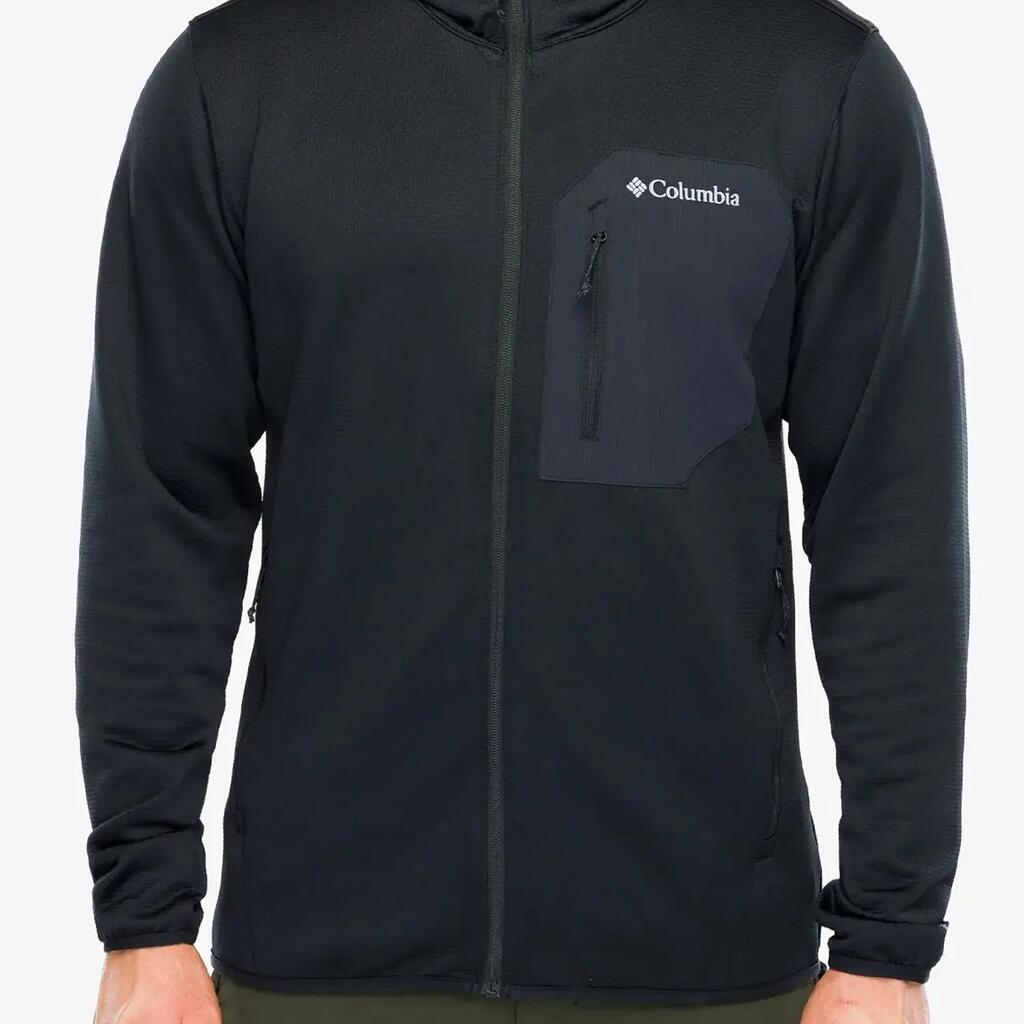 Bluza polarowa męska Columbia Tall Heights Hooded Grid Fleece Full Zip