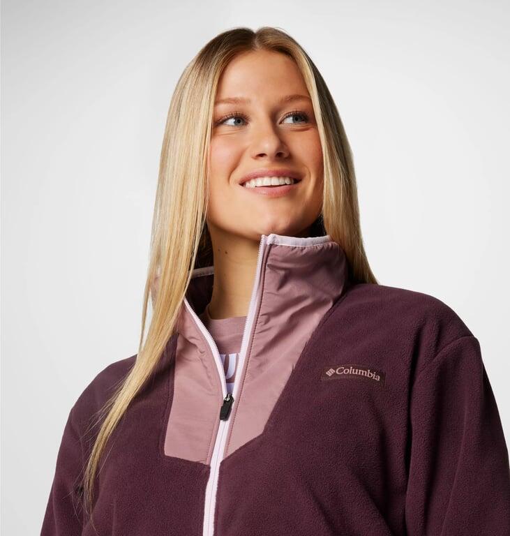 COLUMBIA Polar damski Sequoia Grove Full Zip Fleece moonvista fig pink dawn-L 5/5