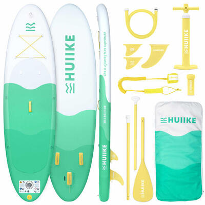 Opblaasbaar supboard 10’ inclusief accessoires, tot 130 kg, groen