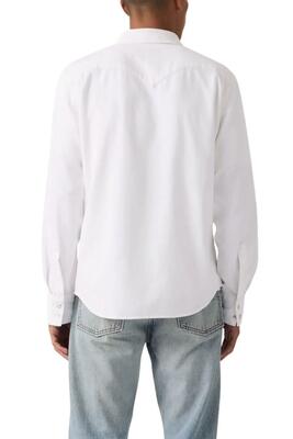 Overhemd - heren - western lange mouwen - wit