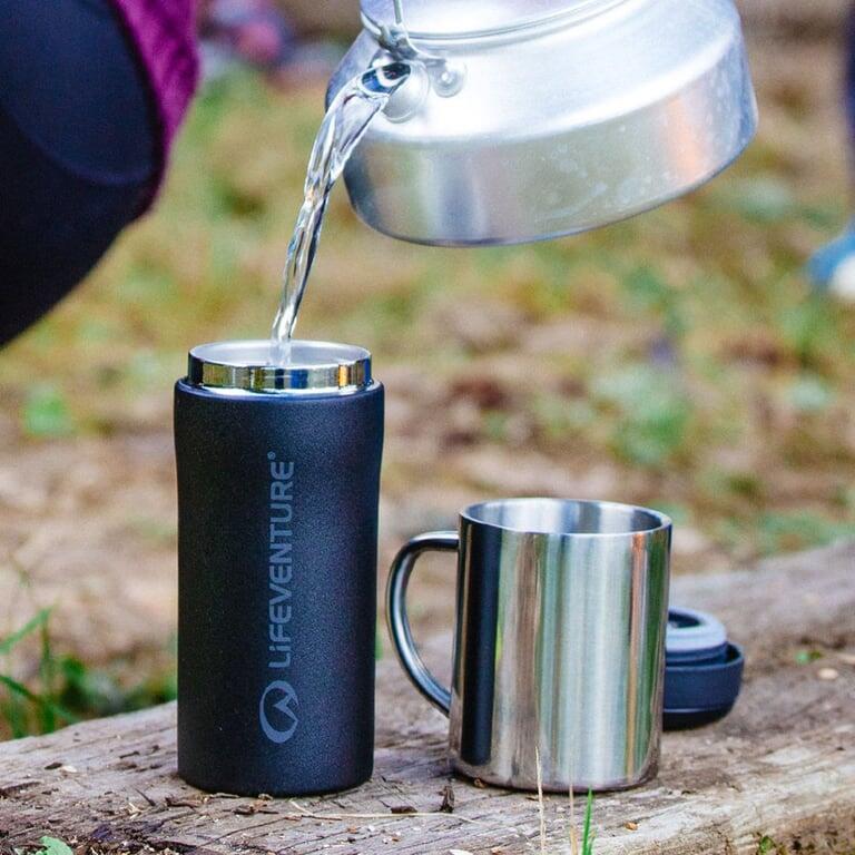 LIFEVENTURE Kubek termiczny THERMAL MUG matt light grey 5/5