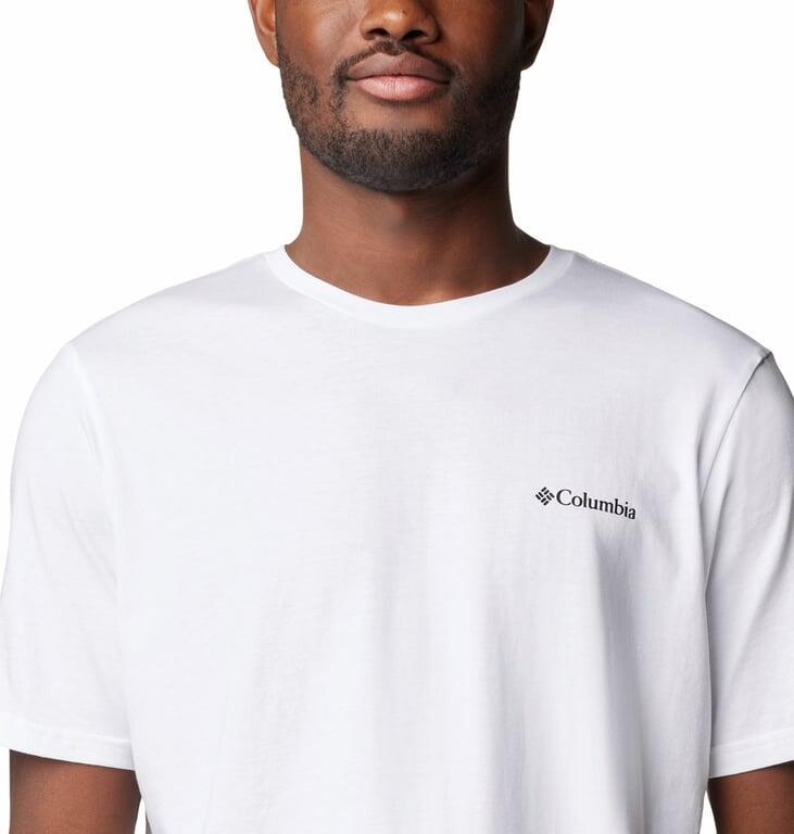COLUMBIA Koszulka męska Rockaway River Back Graphic SS Tee white rocky road-XL 5/5