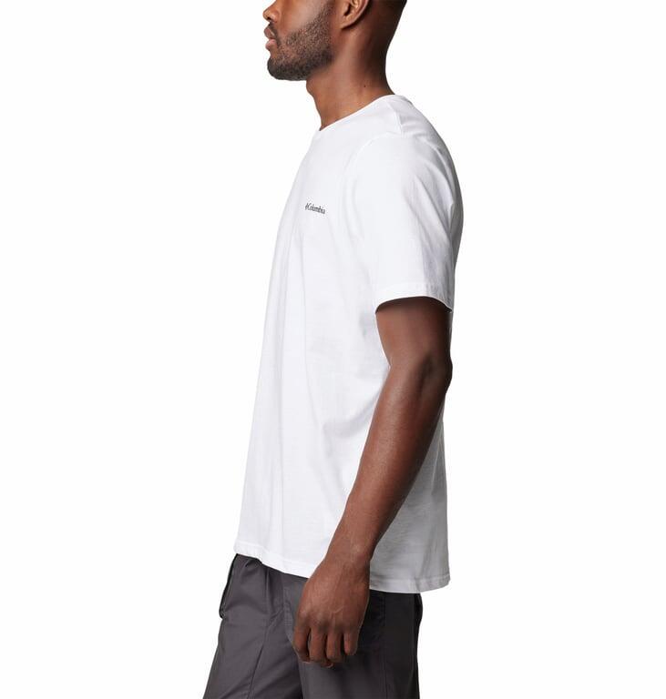 COLUMBIA Koszulka męska Rockaway River Back Graphic SS Tee white rocky road-XL 4/5