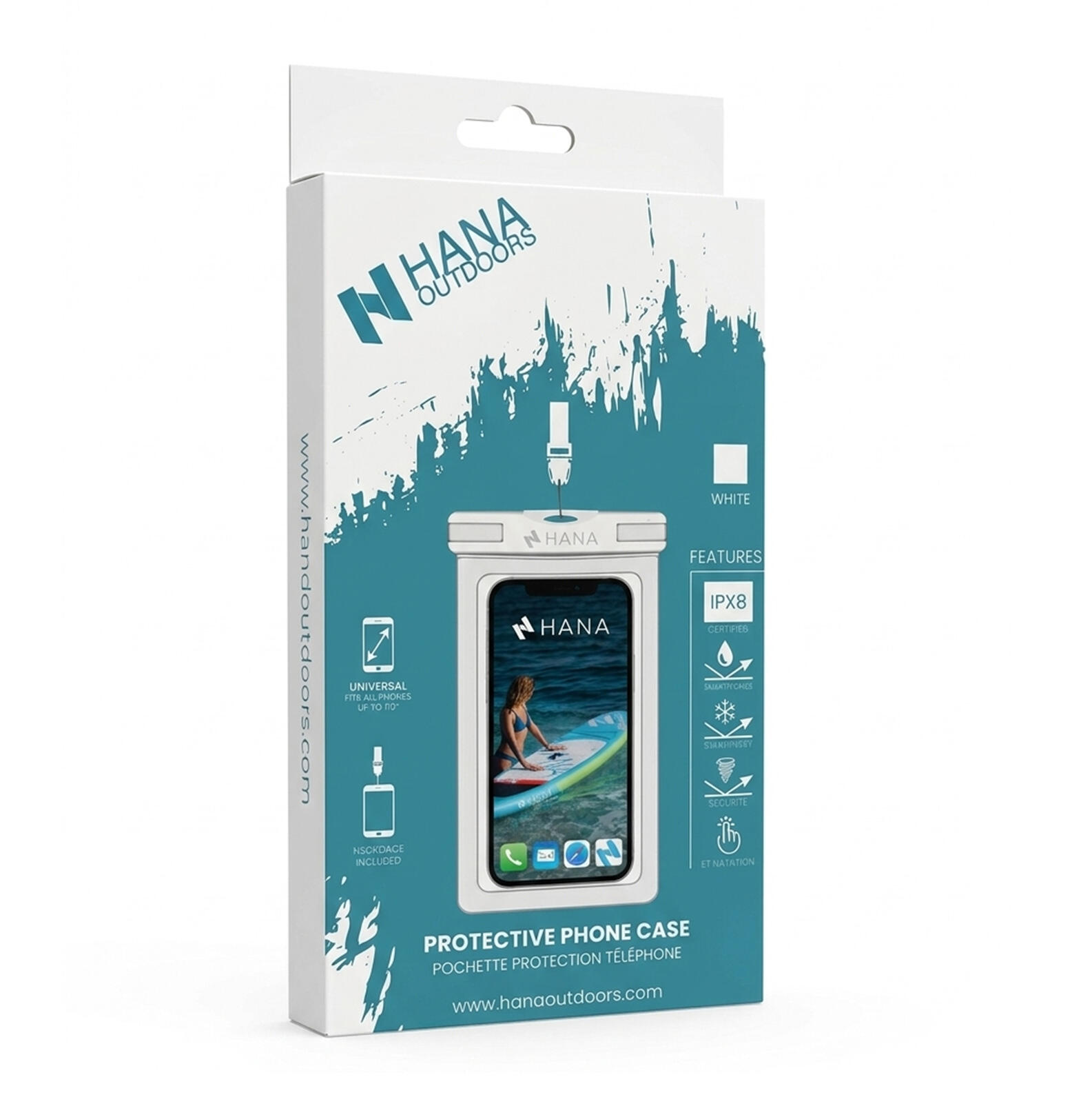 Funda protectora para móvil de color blanco 4/6