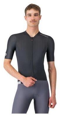 Castelli espresso 2 zwart herenshirt met korte mouwen