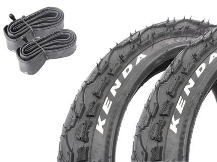 Fahrradreifen SET KENDA Khan Reifen KHE 12,5 Zoll x 2,25 Zoll + Schlauch AV
