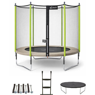 Trampolino Ø300cm + rete + scaletta + copertura + kit ancoraggio - JUMPI 300