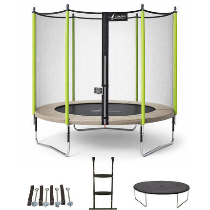 Trampolin Ø300cm + Netz + Leiter + Abdeckung + Verankerungsset - JUMPI 300
