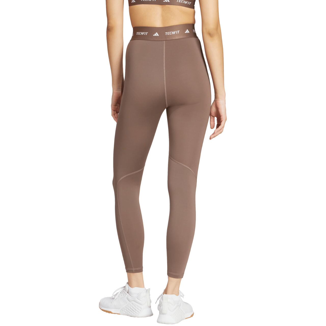 ADIDAS Techfit Leggings femme 7/8 taille haute marron 3/6
