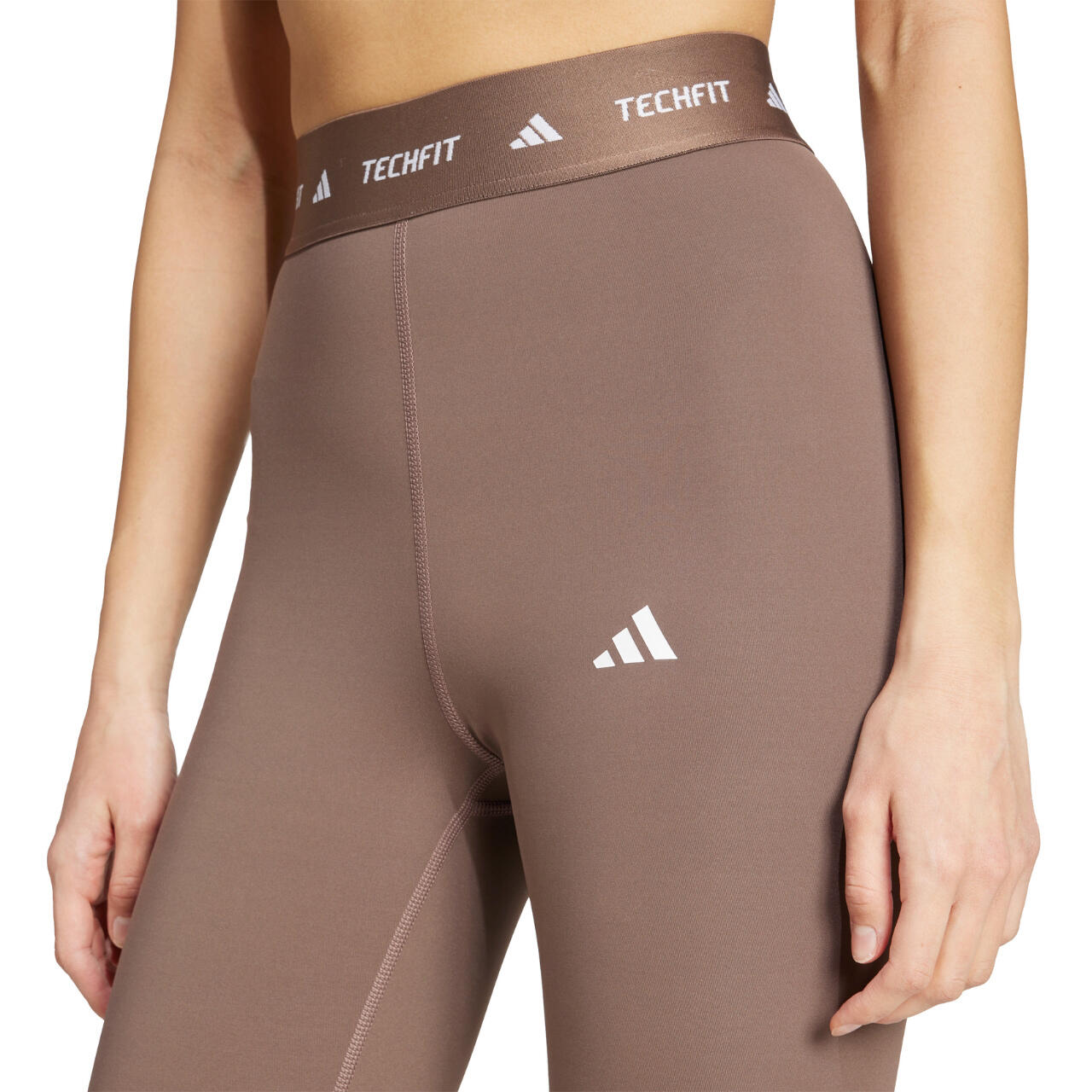 ADIDAS Techfit Leggings femme 7/8 taille haute marron 4/6
