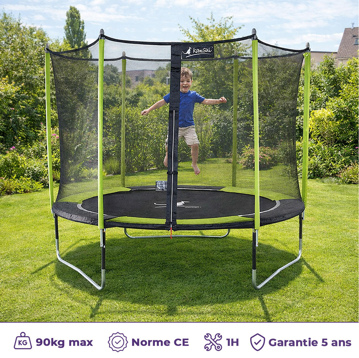 Trampoline Ø 300 cm - JUMPI 300 - Garantie 5ans 2/7