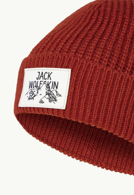 JACK WOLFSKIN Czapka Badge Beanie intense rust 2/4
