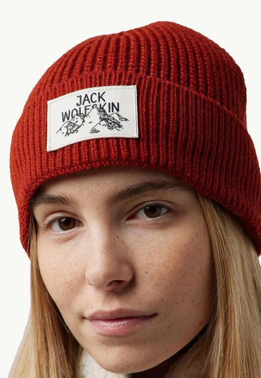 JACK WOLFSKIN Czapka Badge Beanie intense rust 4/4