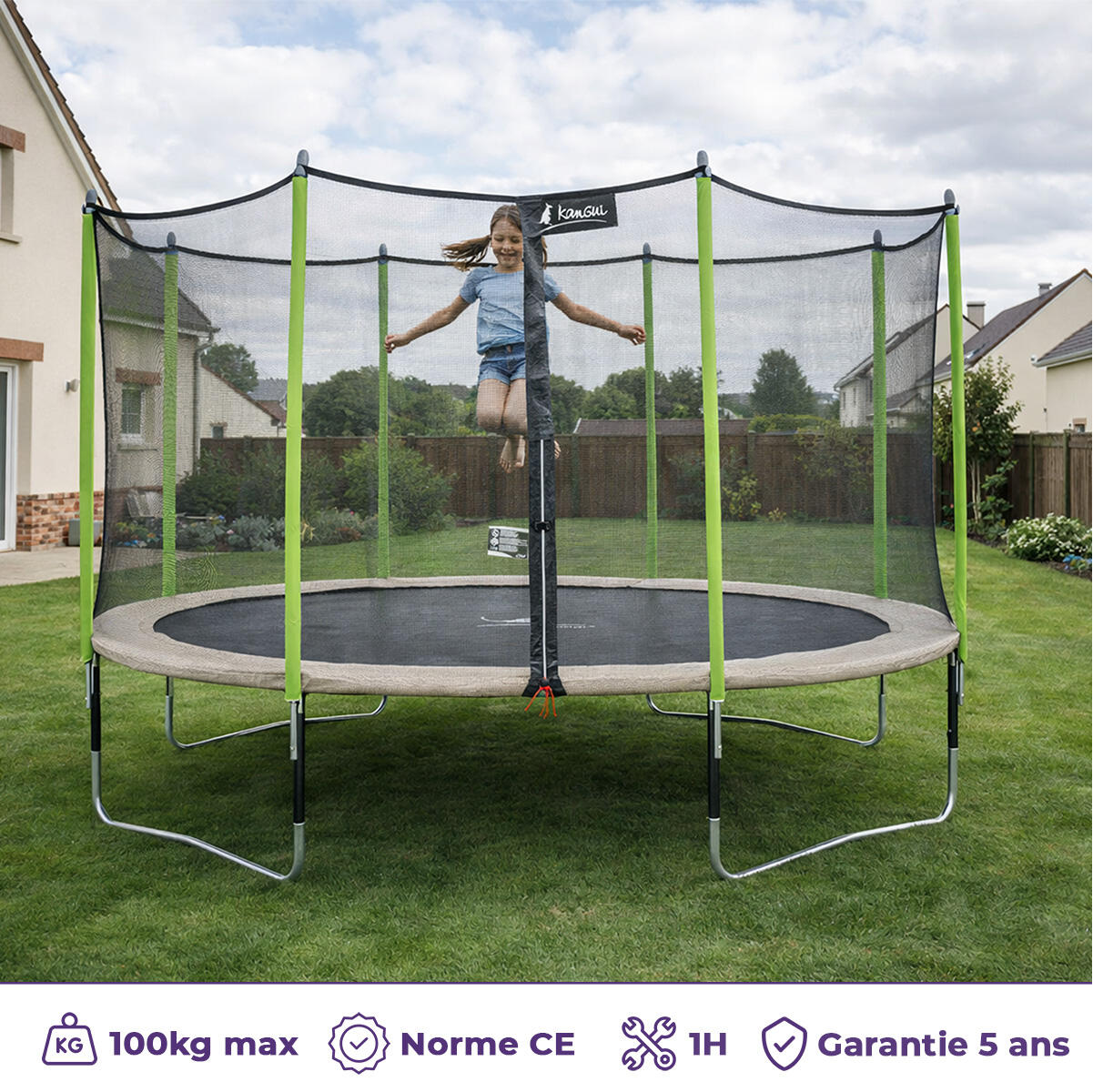 Trampoline Ø 430 cm - JUMPI 430 - Garantie 5ans 2/7