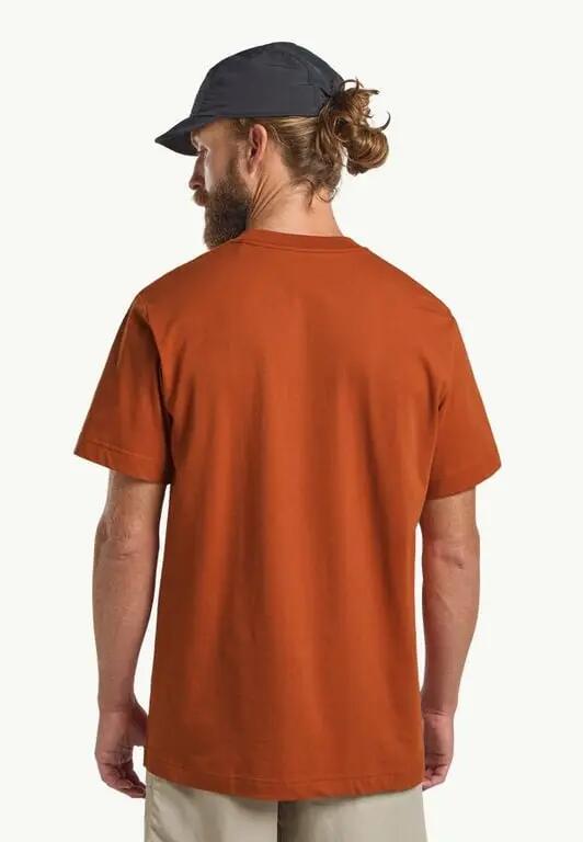 JACK WOLFSKIN Koszulka męska Brand T M burnt orange-S 2/7