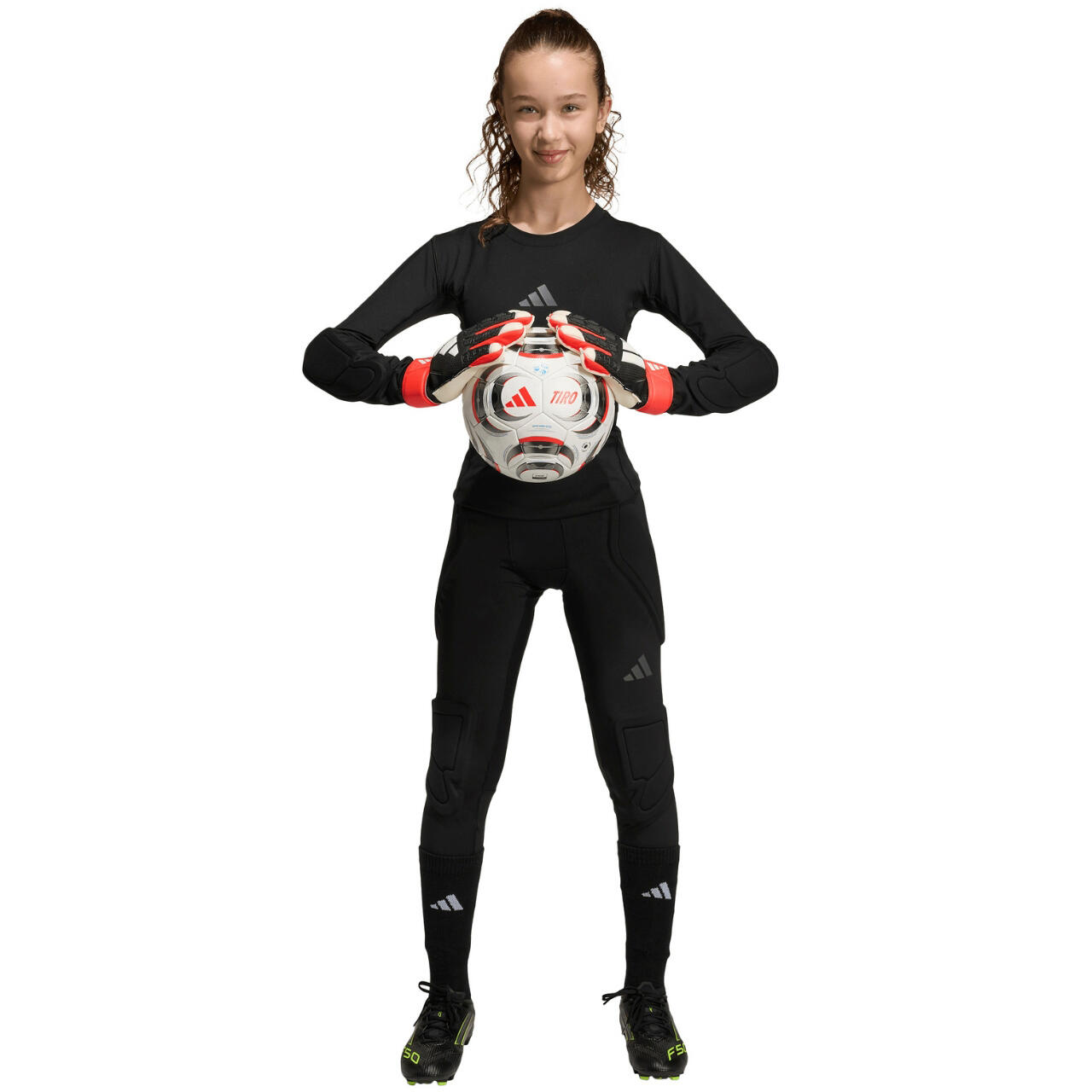 ADIDAS Leggings de gardien enfant Padded Baselayer Long Tight, noir 6/7